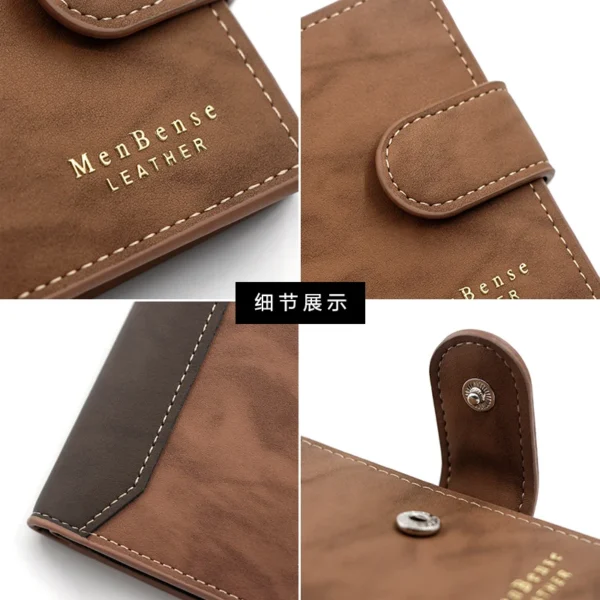 Men's Wallet Black/brown - Image 4